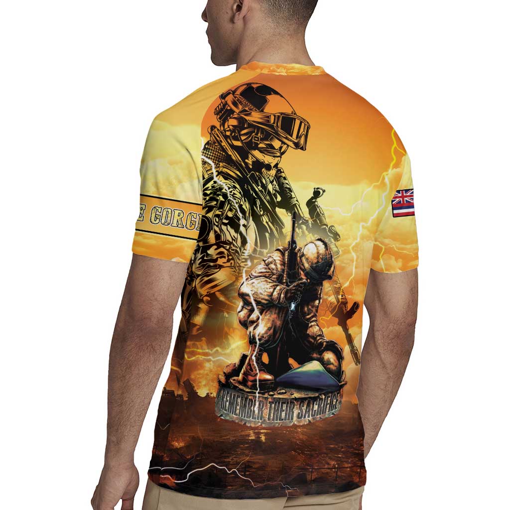 Hawaii Memorial Day Rugby Jersey Remember Their Sacrifice LT05 - Polynesian Pride