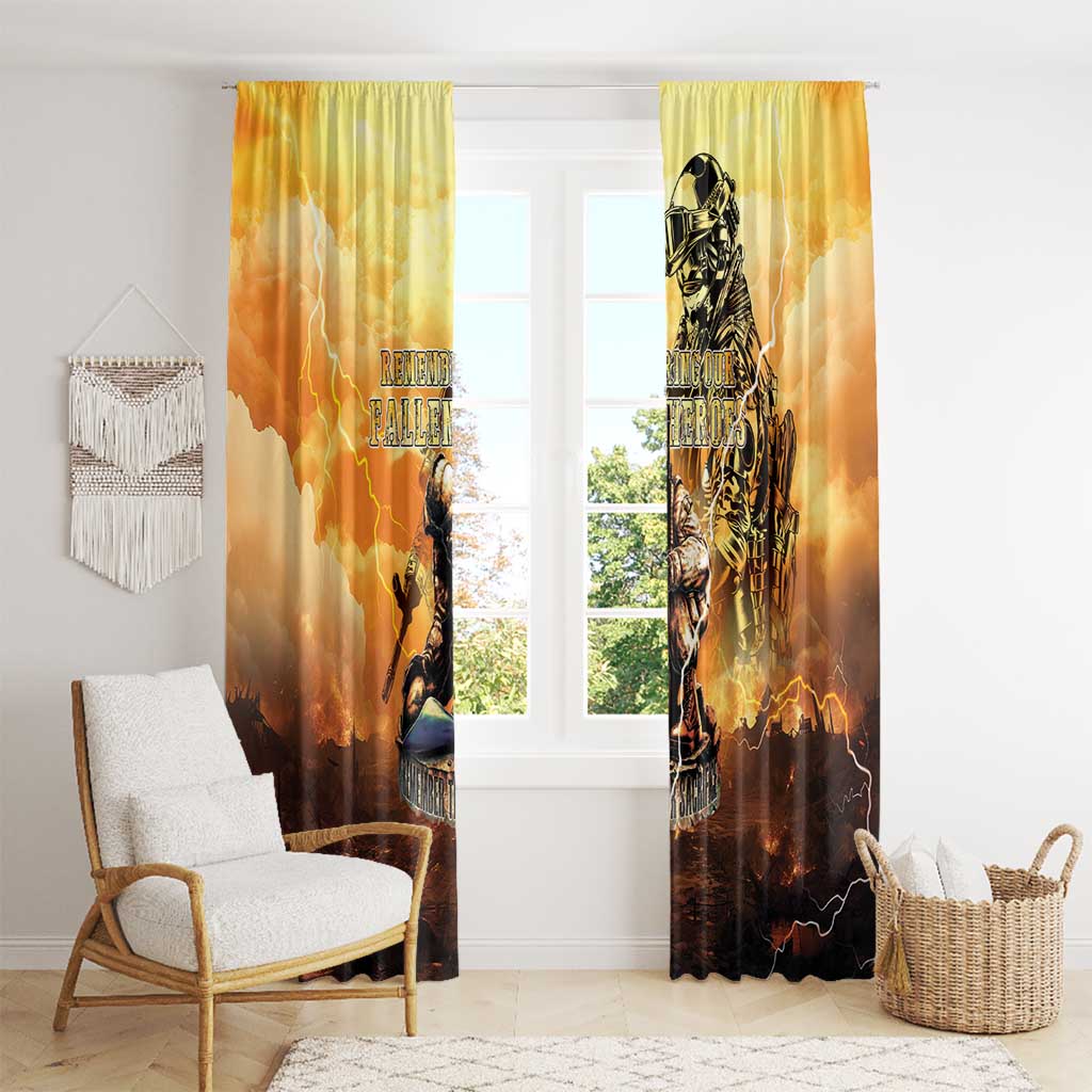 Hawaii Memorial Day Window Curtain Remember Their Sacrifice