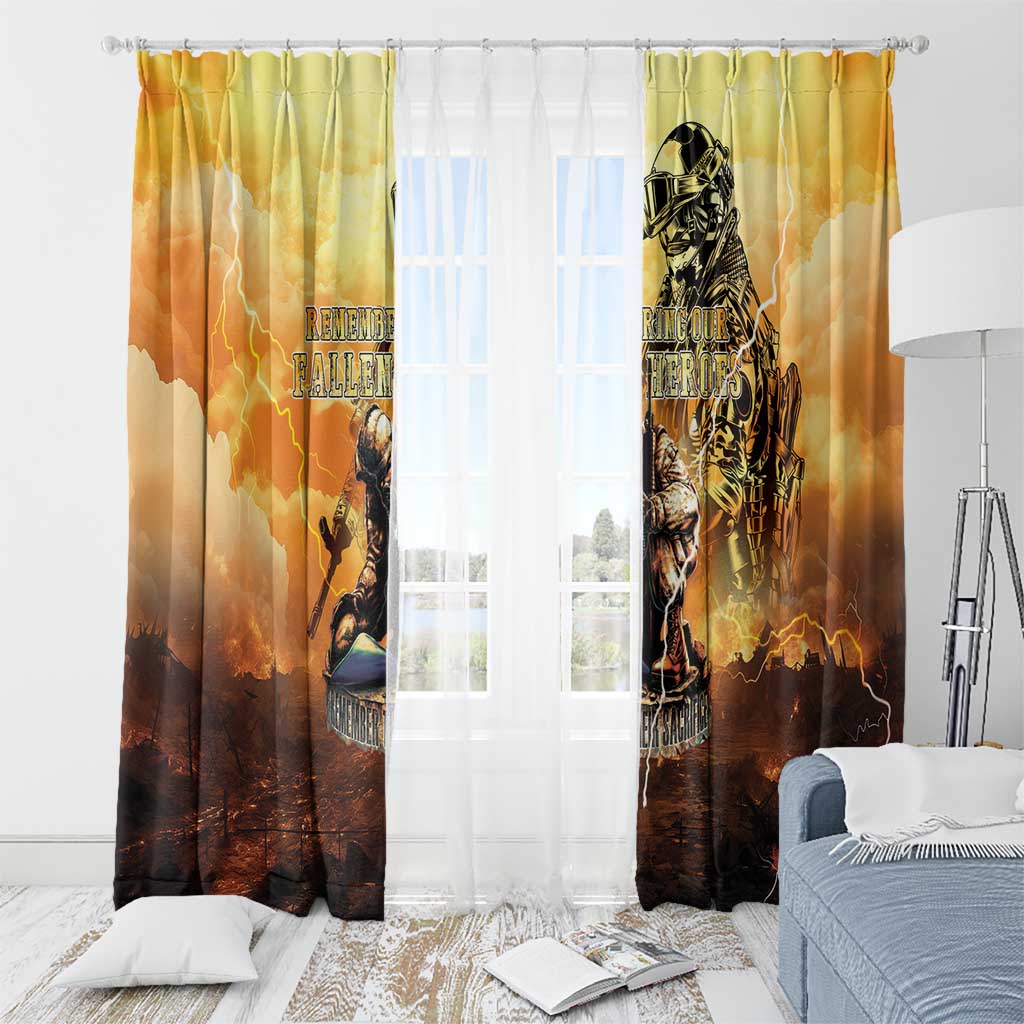 Hawaii Memorial Day Window Curtain Remember Their Sacrifice