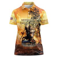 Hawaii Memorial Day Women Polo Shirt Remember Their Sacrifice
