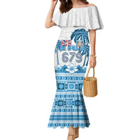 Fiji 679 Constitution Day Family Matching Mermaid Dress and Hawaiian Shirt Fijian Tapa Pattern