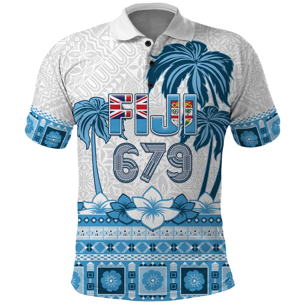 Fiji 679 Constitution Day Polo Shirt Fijian Tapa Pattern