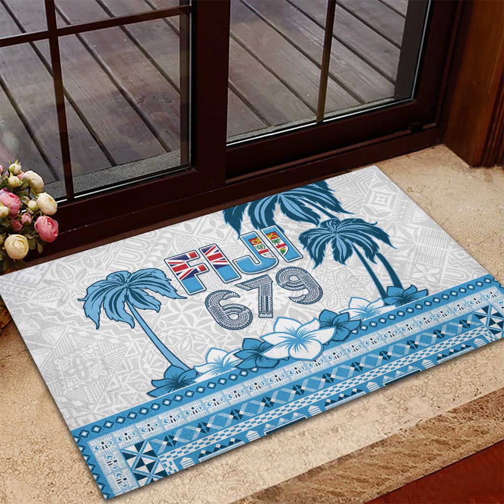 Fiji 679 Constitution Day Rubber Doormat Fijian Tapa Pattern