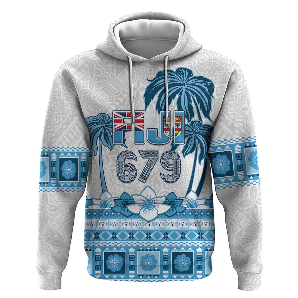 Fiji 679 Constitution Day Zip Hoodie Fijian Tapa Pattern LT05 Pullover Hoodie Blue - Polynesian Pride