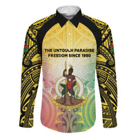 Vanuatu Independence Day Family Matching Off Shoulder Maxi Dress and Hawaiian Shirt The Untouched Paradise