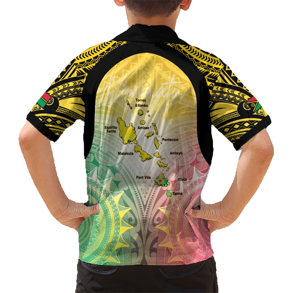 Vanuatu Independence Day Family Matching Short Sleeve Bodycon Dress and Hawaiian Shirt The Untouched Paradise