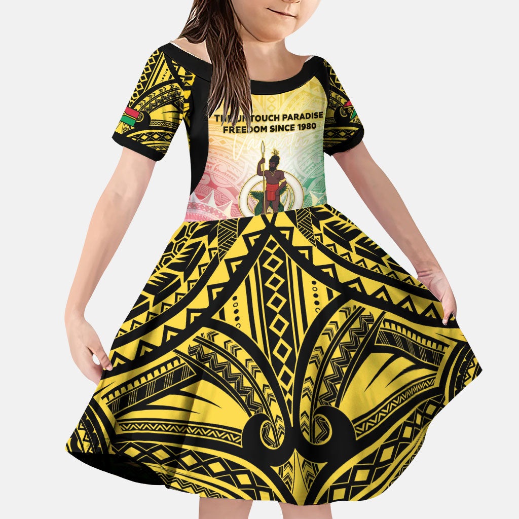 Vanuatu Independence Day Family Matching Tank Maxi Dress and Hawaiian Shirt The Untouched Paradise