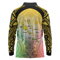 Vanuatu Independence Day Long Sleeve Polo Shirt The Untouched Paradise