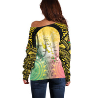 Vanuatu Independence Day Off Shoulder Sweater The Untouched Paradise