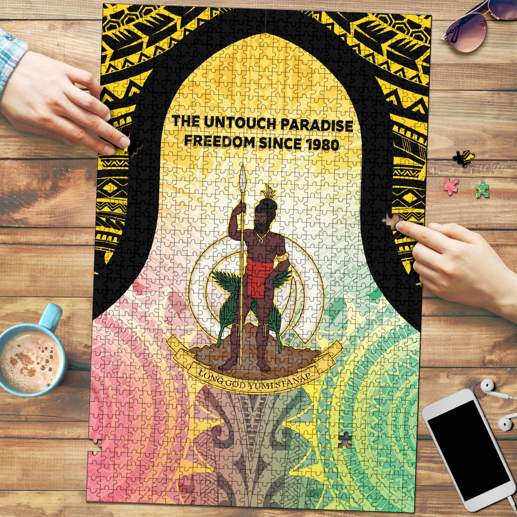 Vanuatu Independence Day Puzzle The Untouched Paradise LT05 Colorful - Polynesian Pride