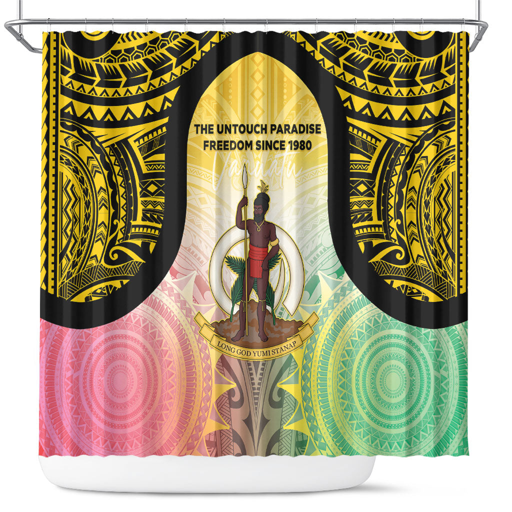 Vanuatu Independence Day Shower Curtain The Untouched Paradise