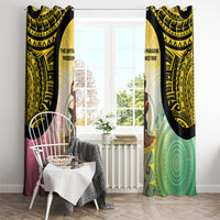 Vanuatu Independence Day Window Curtain The Untouched Paradise