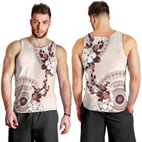 Bula Fiji Language Week Men Tank Top Fijian Tapa Pattern With Tagimoucia Flower