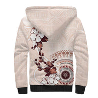 Bula Fiji Language Week Sherpa Hoodie Fijian Tapa Pattern With Tagimoucia Flower LT05 - Polynesian Pride