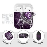 Hawaii Queen Liliuokalani AirPods Case Hawaiian Maile Lei Flag Style LT05 - Polynesian Pride