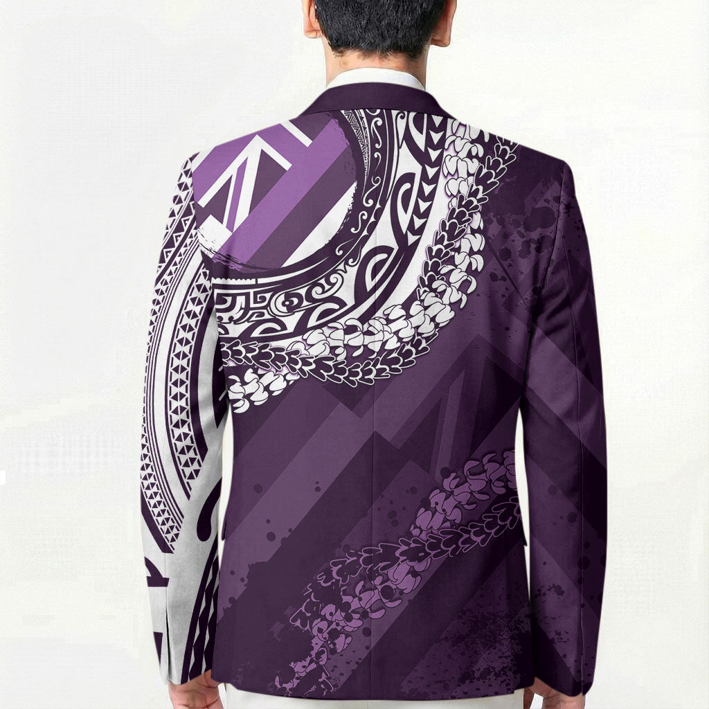 Hawaii Queen Liliuokalani Blazer Hawaiian Maile Lei Flag Style LT05 - Polynesian Pride