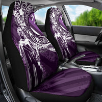 Hawaii Queen Liliuokalani Car Seat Cover Hawaiian Maile Lei Flag Style LT05 - Polynesian Pride