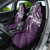 Hawaii Queen Liliuokalani Car Seat Cover Hawaiian Maile Lei Flag Style LT05 - Polynesian Pride
