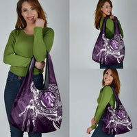 Hawaii Queen Liliuokalani Grocery Bag Hawaiian Maile Lei Flag Style LT05 - Polynesian Pride