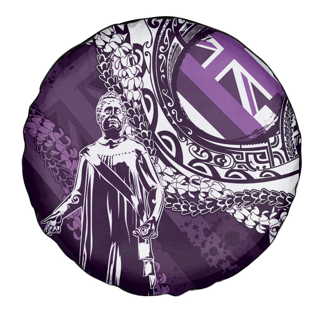 Hawaii Queen Liliuokalani Spare Tire Cover Hawaiian Maile Lei Flag Style LT05 - Polynesian Pride