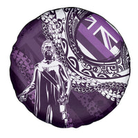Hawaii Queen Liliuokalani Spare Tire Cover Hawaiian Maile Lei Flag Style LT05 - Polynesian Pride