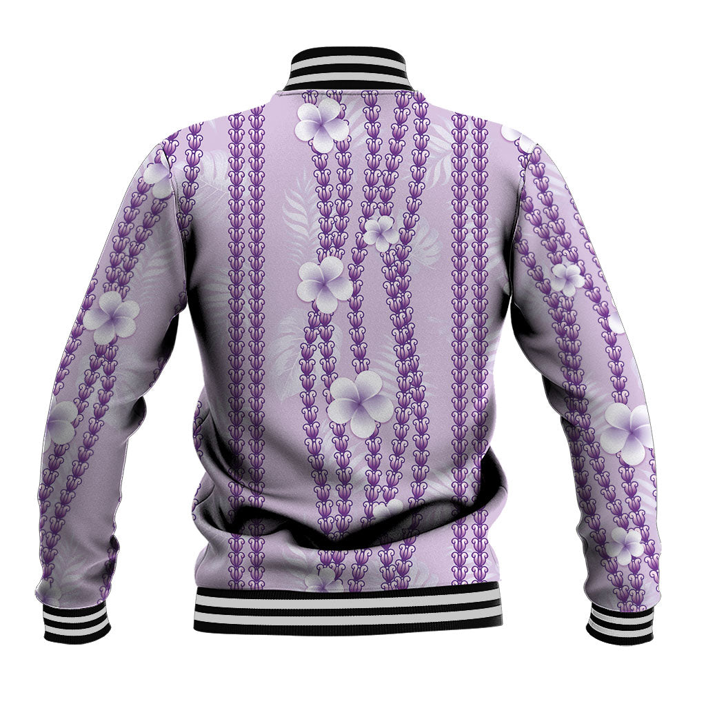 Hawaii Queen Liliuokalani Baseball Jacket Lavender Lei Pua Kalaunu LT05 - Polynesian Pride