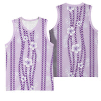 Hawaii Queen Liliuokalani Basketball Jersey Lavender Lei Pua Kalaunu LT05 - Polynesian Pride