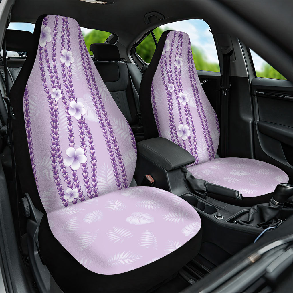 Hawaii Queen Liliuokalani Car Seat Cover Lavender Lei Pua Kalaunu LT05 One Size Lavender - Polynesian Pride