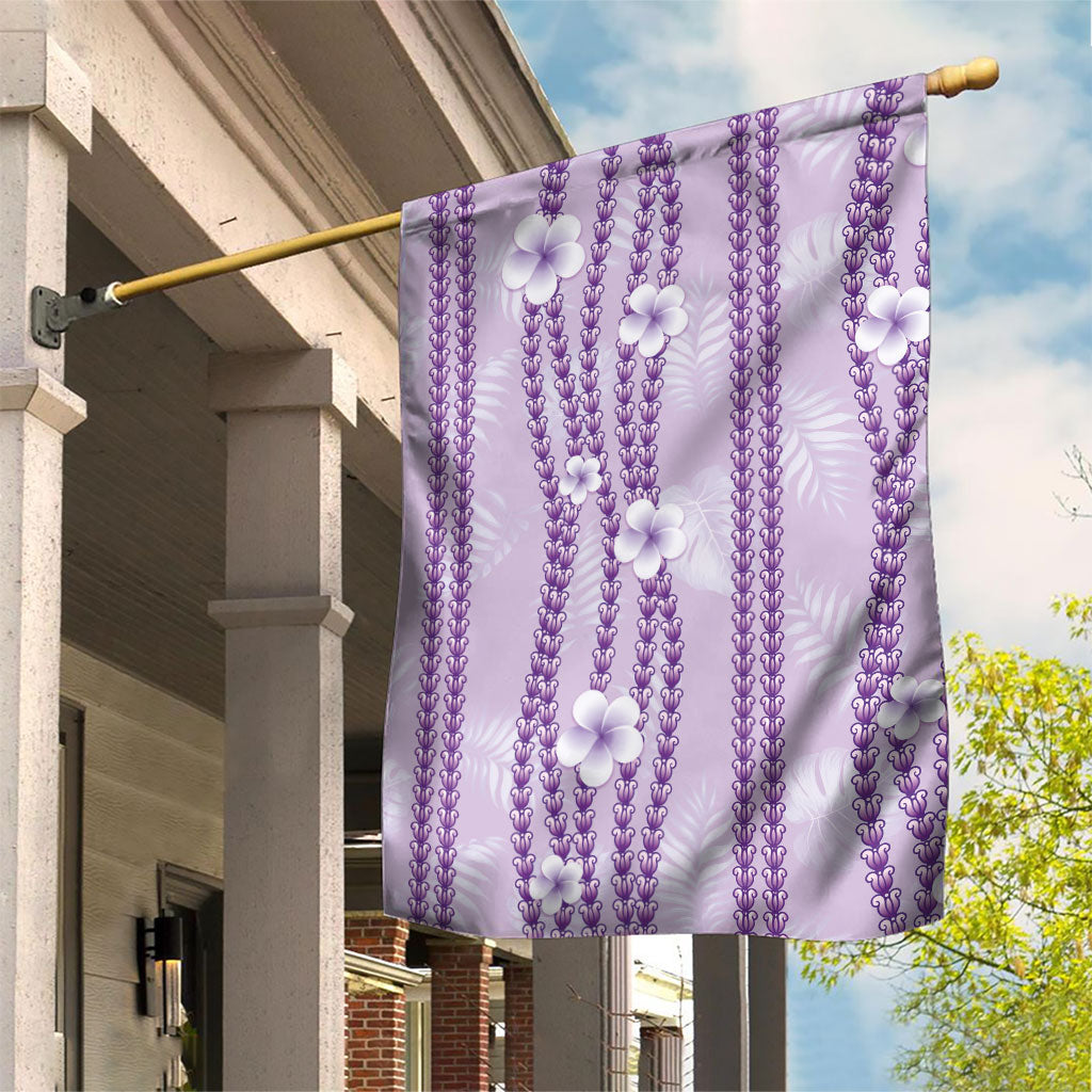 Hawaii Queen Liliuokalani Garden Flag Lavender Lei Pua Kalaunu LT05 House Flag Lavender - Polynesian Pride