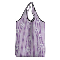 Hawaii Queen Liliuokalani Grocery Bag Lavender Lei Pua Kalaunu LT05 - Polynesian Pride