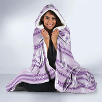 Hawaii Queen Liliuokalani Hooded Blanket Lavender Lei Pua Kalaunu LT05 - Polynesian Pride