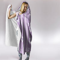 Hawaii Queen Liliuokalani Hooded Blanket Lavender Lei Pua Kalaunu LT05 - Polynesian Pride