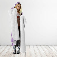 Hawaii Queen Liliuokalani Hooded Blanket Lavender Lei Pua Kalaunu LT05 - Polynesian Pride