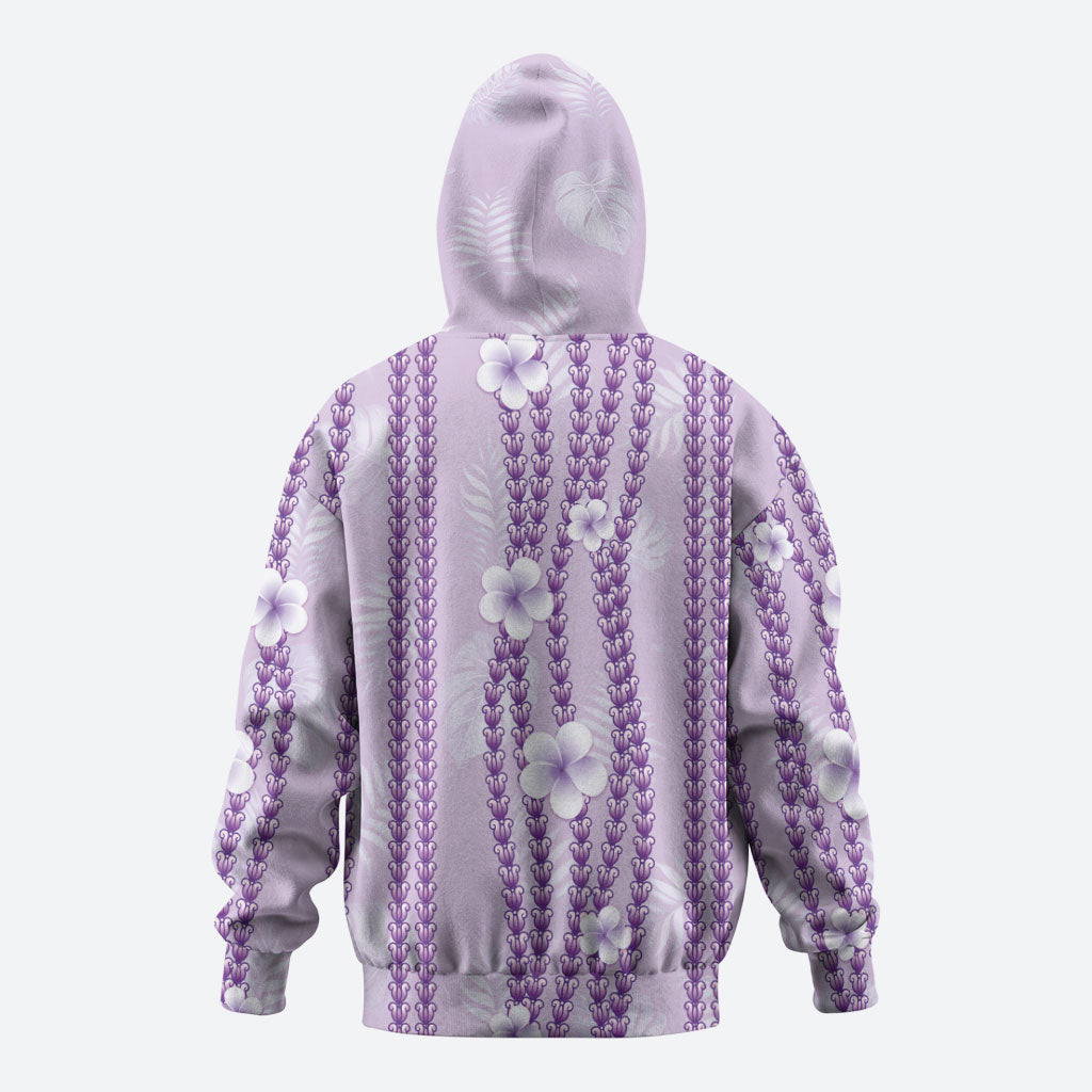 Hawaii Queen Liliuokalani Hoodie Lavender Lei Pua Kalaunu LT05 - Polynesian Pride