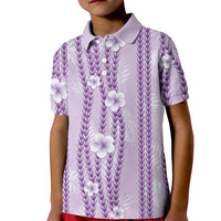 Hawaii Queen Liliuokalani Kid Polo Shirt Lavender Lei Pua Kalaunu LT05 Kid Lavender - Polynesian Pride