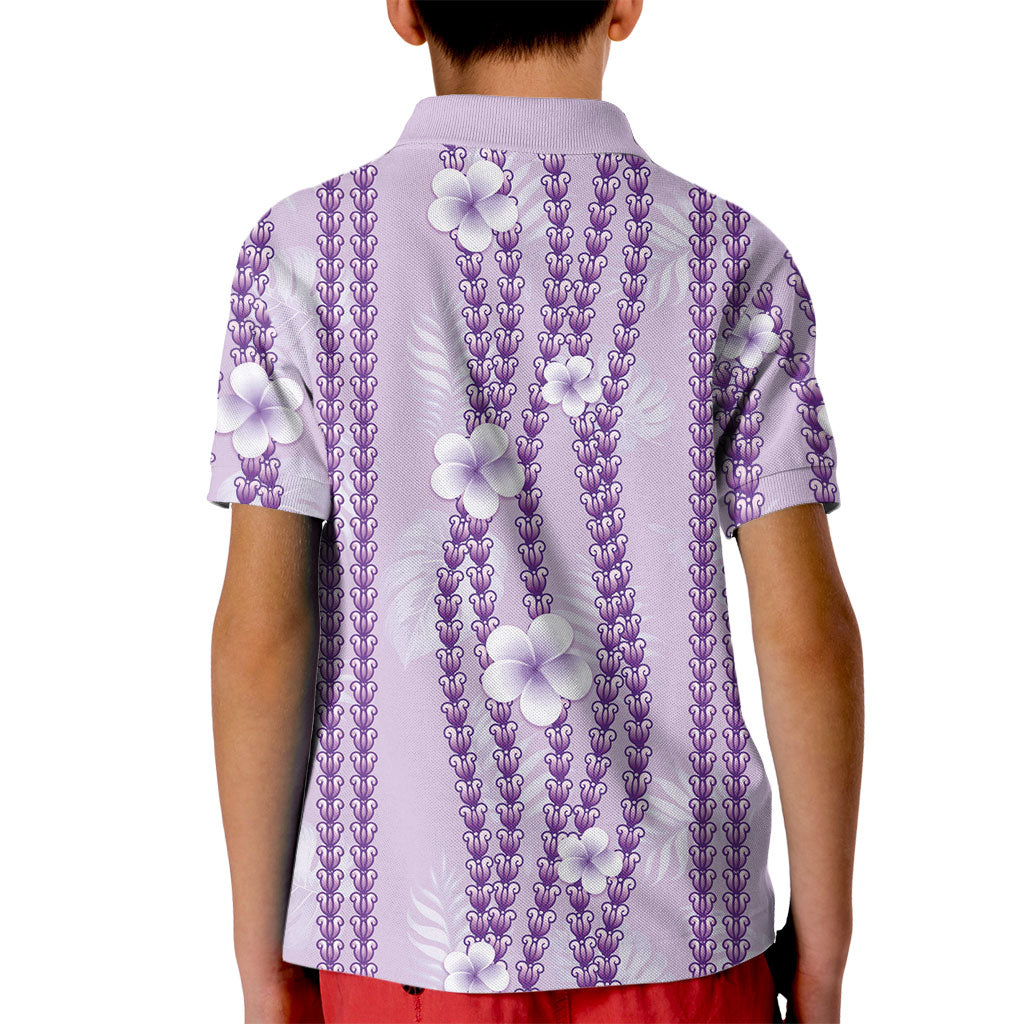 Hawaii Queen Liliuokalani Kid Polo Shirt Lavender Lei Pua Kalaunu LT05 - Polynesian Pride