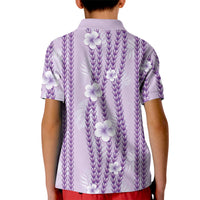 Hawaii Queen Liliuokalani Kid Polo Shirt Lavender Lei Pua Kalaunu LT05 - Polynesian Pride