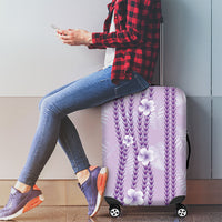 Hawaii Queen Liliuokalani Luggage Cover Lavender Lei Pua Kalaunu LT05 - Polynesian Pride