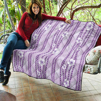 Hawaii Queen Liliuokalani Quilt Lavender Lei Pua Kalaunu LT05 - Polynesian Pride