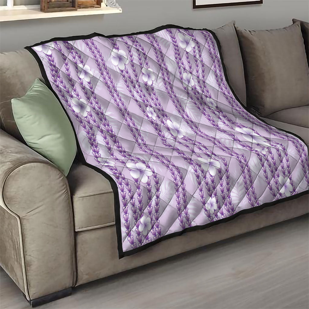 Hawaii Queen Liliuokalani Quilt Lavender Lei Pua Kalaunu LT05 - Polynesian Pride