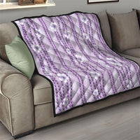 Hawaii Queen Liliuokalani Quilt Lavender Lei Pua Kalaunu LT05 - Polynesian Pride