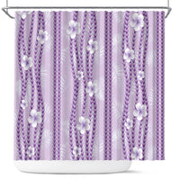 Hawaii Queen Liliuokalani Shower Curtain Lavender Lei Pua Kalaunu LT05 Lavender - Polynesian Pride