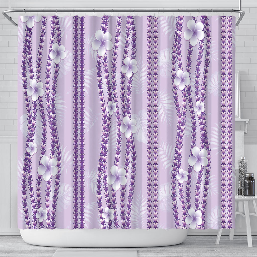 Hawaii Queen Liliuokalani Shower Curtain Lavender Lei Pua Kalaunu LT05 - Polynesian Pride