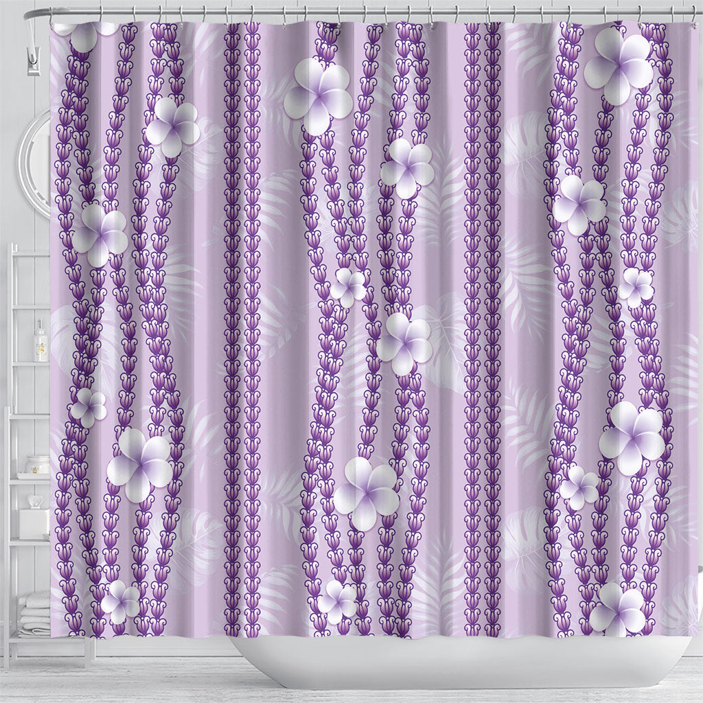 Hawaii Queen Liliuokalani Shower Curtain Lavender Lei Pua Kalaunu LT05 - Polynesian Pride
