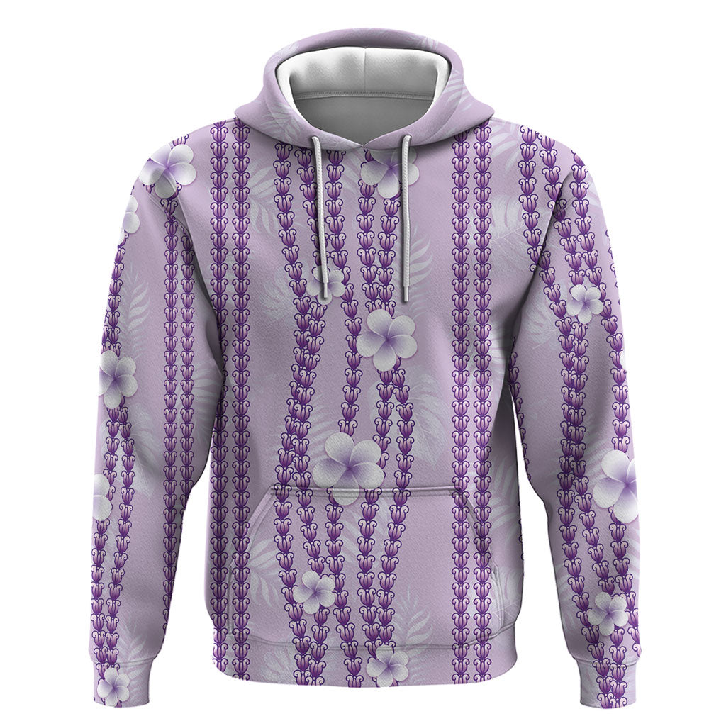 Hawaii Queen Liliuokalani Zip Hoodie Lavender Lei Pua Kalaunu LT05 Pullover Hoodie Lavender - Polynesian Pride