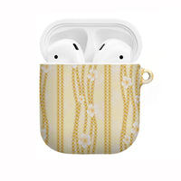 Hawaii Queen Liliuokalani AirPods Case Gold Lei Pua Kalaunu LT05 Gold - Polynesian Pride