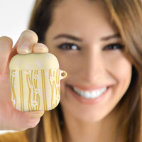 Hawaii Queen Liliuokalani AirPods Case Gold Lei Pua Kalaunu LT05 - Polynesian Pride