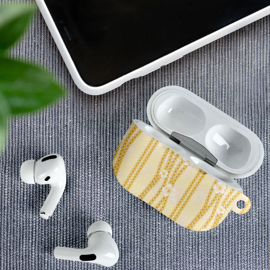 Hawaii Queen Liliuokalani AirPods Case Gold Lei Pua Kalaunu LT05 - Polynesian Pride