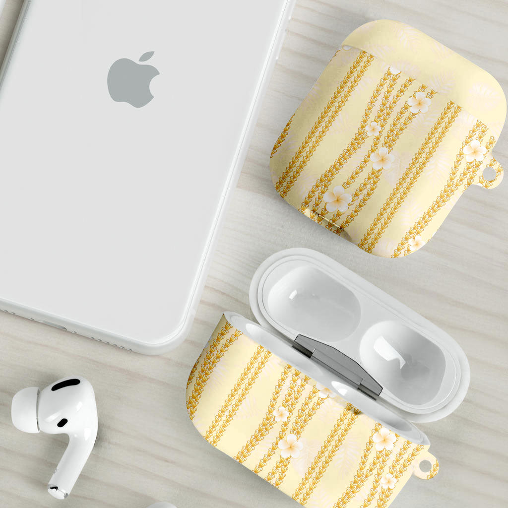 Hawaii Queen Liliuokalani AirPods Case Gold Lei Pua Kalaunu LT05 - Polynesian Pride