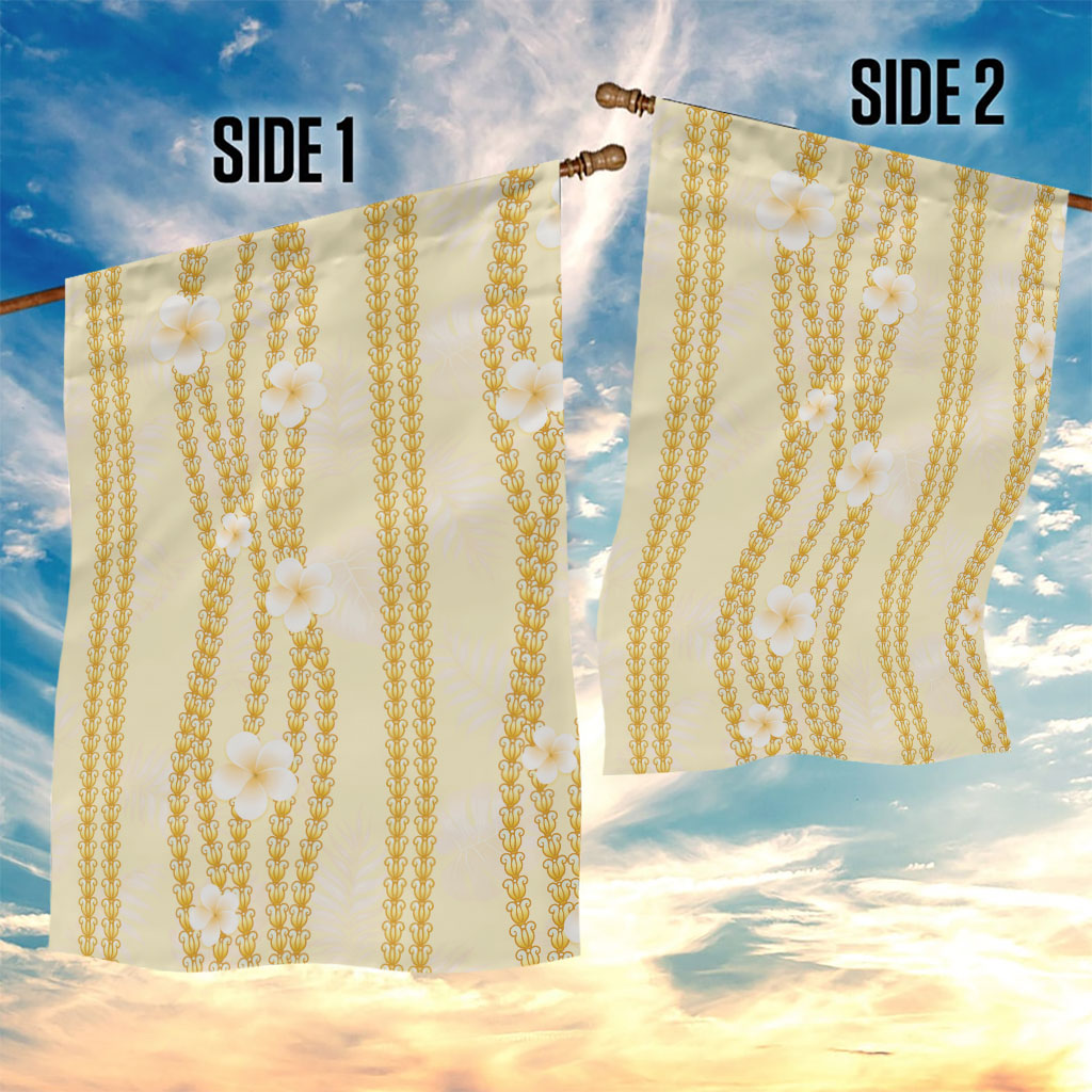 Hawaii Queen Liliuokalani Garden Flag Gold Lei Pua Kalaunu LT05 - Polynesian Pride
